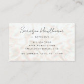 オパールストーン金ゴールドブラシストロークラグジュアリー 名刺 (裏面)