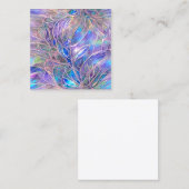 オパールセントエンジェルオーラサファイアアクアマリンとクアー スクエア名刺 (正面/裏面)