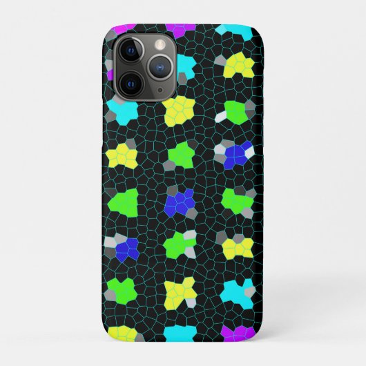 オパールセントカラフルステンドグラスチェック柄 Case-Mate iPhoneケース (裏)