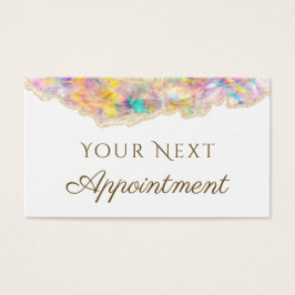 オパールデザインアポイントメントカード