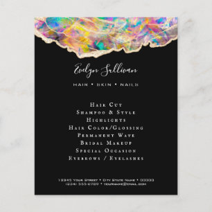 オパールデザインオンブラックフライヤー チラシ