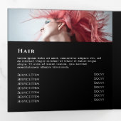 オパールデザインオンブラック3折パンフレット 三つ折りカード (内部最初)