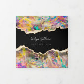 オパールデザインオンブラック3折パンフレット 三つ折りカード (カバー)