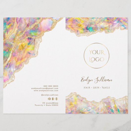 オパールデザインサービスメニューパンフレット (正面)