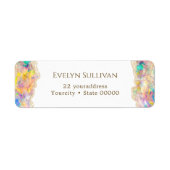 オパールデザイン差出人住所ラベル ラベル (正面)