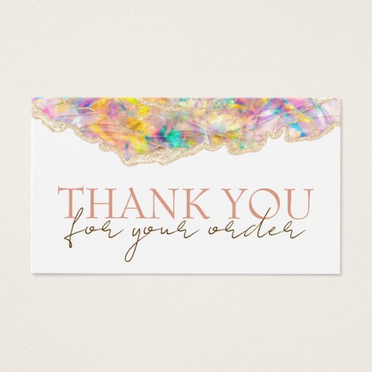 オパールデザイン感謝してい割引カード (正面)