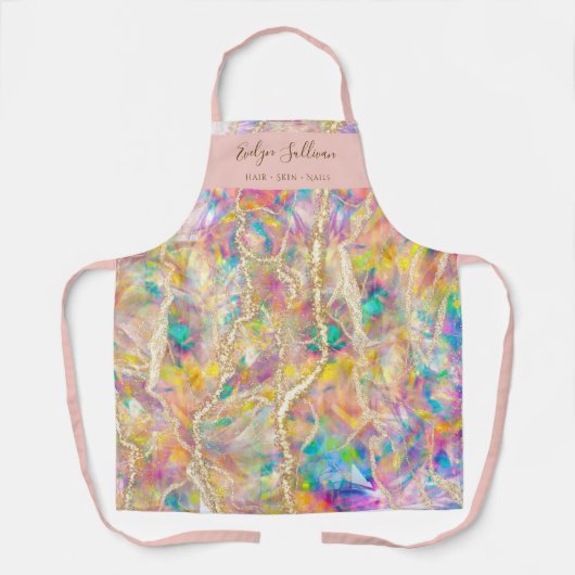 オパールデザイン美しいプロフェッショナルエプロン エプロン (正面)