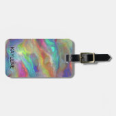 オパールパーソナライズされた瑪瑙ラゲッジタグ ラゲッジタグ (正面横)