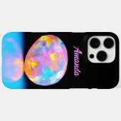 オパールパーソナライズされた輝 Case-Mate iPhoneケース (裏面 (横))