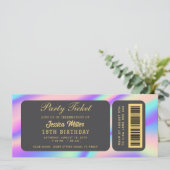 オパールパーティー招待状 招待状 (スタンド正面)