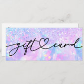 オパールフェイクグリッターギフト券 (正面/裏面)