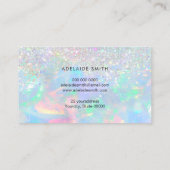 オパールフェイクグリッター効果 名刺 (裏面)