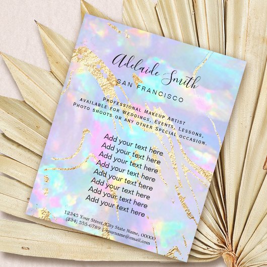 オパールフェイクト証書 チラシ