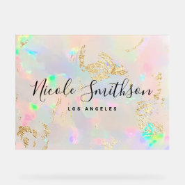 オパールフェイク背景箔脈 アクリルサイン