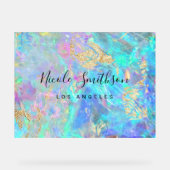 オパールフェイク静脈デザイン アクリルサイン (正面)