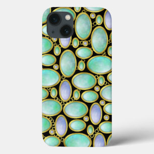 オパールブルックチェーンパターンリュックス iPhone 13ケース
