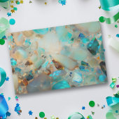 オパールブルーかわいらしアクアジェムストーン 薄葉紙