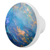 オパールブルージェムパターン セラミックノブ (右)