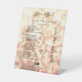 オパールプライスバラ金ゴールドラグジュアリーエレガント 台座サイン (正面)