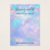 オパールホログラフィックイヤリング&ネックレスディスプレイ (正面)