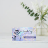 オパールホログラフィックヘアブレイダースタイルリストヘアサロンB 名刺 (スタンド正面)