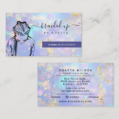 オパールホログラフィックヘアブレイダースタイルリストヘアサロンB 名刺 (正面/裏面)