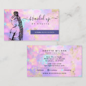 オパールホログラフィックヘアブレイダースタイルリストヘアサロンB 名刺 (正面/裏面)