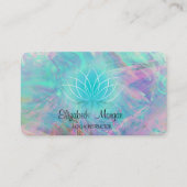 オパールモダンカラフルロータス 名刺 (正面)