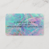 オパールモダンカラフルロータス 名刺 (裏面)