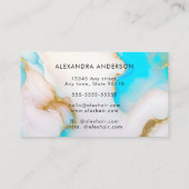 オパールユニーク金ゴールド詳細 名刺 (裏面)