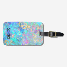 オパール写真ラゲージタグ