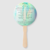 オパール写真結婚式 プログラム ハンドファン (裏面)