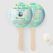 オパール写真結婚式 プログラム ハンドファン (正面&裏面)