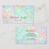 オパール写真背景 名刺 (正面/裏面)