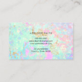 オパール写真背景 名刺 (裏面)