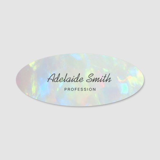 オパール写真背景 名札 (正面)
