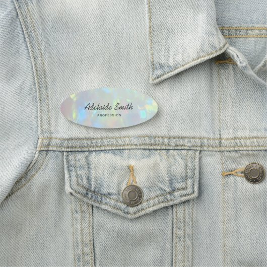 オパール写真背景 名札 (インサイチュ)