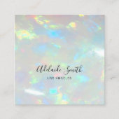 オパール写真 スクエア名刺 (正面)