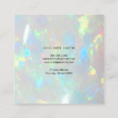 オパール写真 スクエア名刺 (裏面)