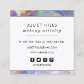 オパール刃スクエアビジネスカード スクエア名刺 (裏面)