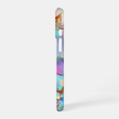 オパール地にホワイトの名前 iPhone 16ケース (左側面)