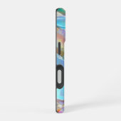 オパール地にホワイトの名前 iPhone 16ケース (右側面)