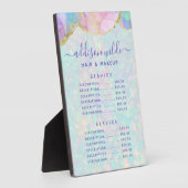 オパール宝石 パステル ビジネス 価格表 メニュー フォトプラーク (側面)