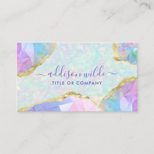 オパール宝石 名刺 (正面)