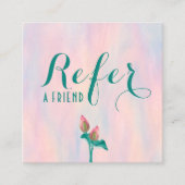 オパール期パステルロータスフラワーマッサージセラピスト 紹介カード (正面)