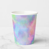 オパール水色スプラッシュ： 紙コップ (左)