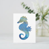 オパール海馬はがき ポストカード (スタンド正面)