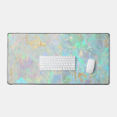 オパール石のテクスチフェイクャ箔詳細 デスクマット (キーボード&マウス)