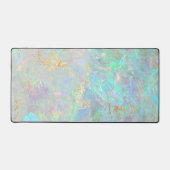 オパール石のテクスチフェイクャ箔詳細 デスクマット (正面)