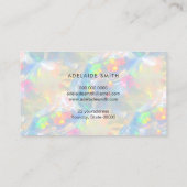 オパール石のテクスチャの背景 名刺 (裏面)